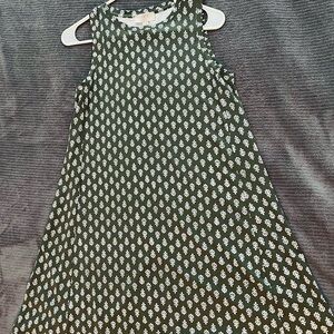 LOFT Olive Floral Mini Dress